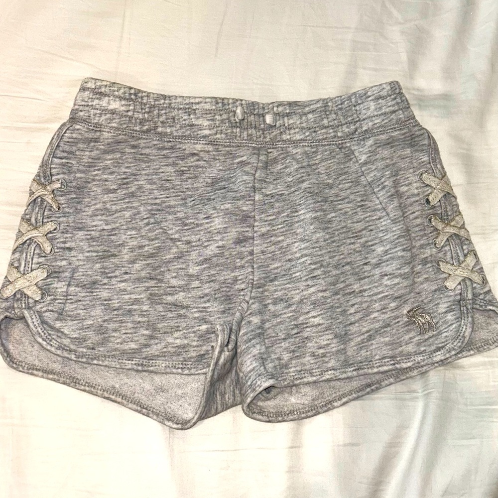 Abercrombie Kids Grey Crosstie Shorts Girls 13-14Y